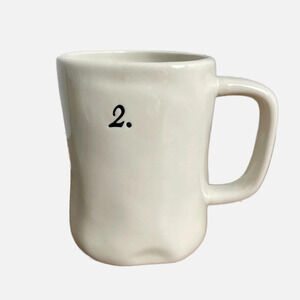 Rae Dunn Number 2. Coffee Tea Mug Artisan Collection by Magenta EUC